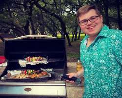 He loves grilling and cooking some tasty food to make the holiday special.